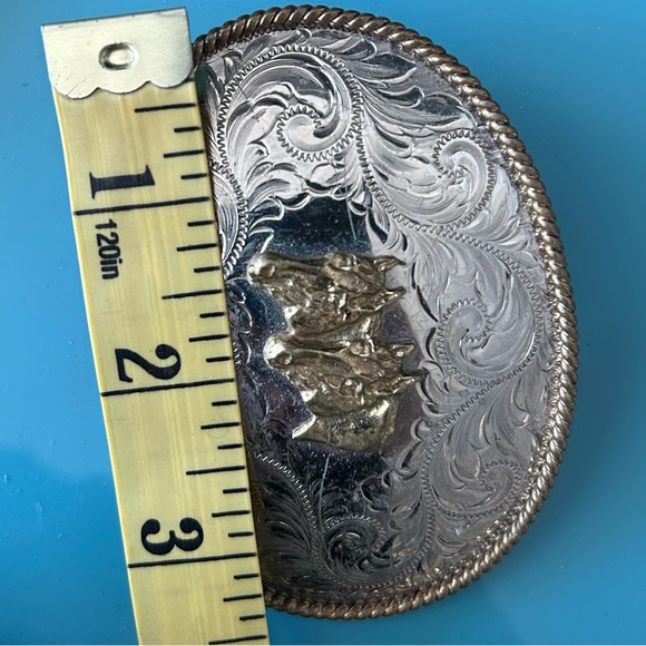 Montana Silversmiths Silver Belt Buckle - Picture 8 of 11